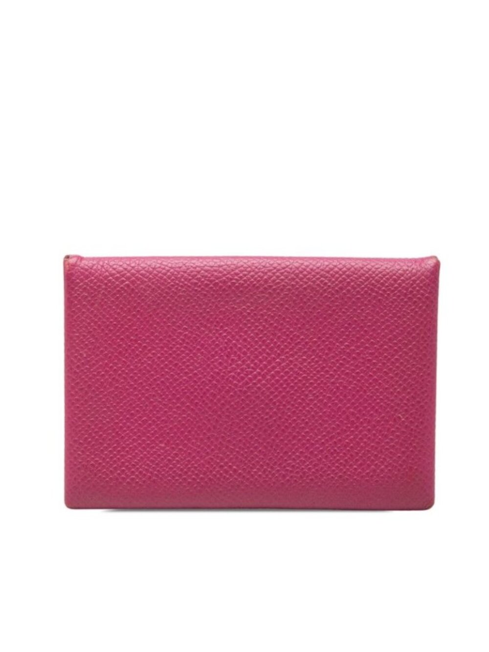 Hermes Calvi Card Case Purple Leather